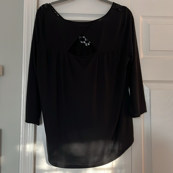 American Eagle Outfitters Black Crochet Top - Picture 7 of 8